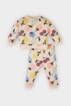 Girls' Baby 2-Piece Fruit Print Sweatshirt and Elastic Waist Jogger Set