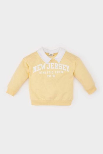 Boys' Printed Collar Sweatshirt