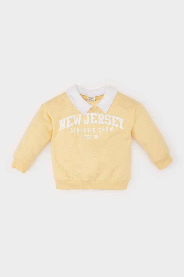 Boys' Printed Collar Sweatshirt