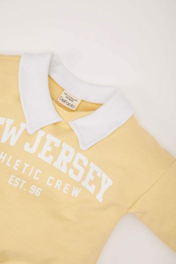 Boys' Printed Collar Sweatshirt
