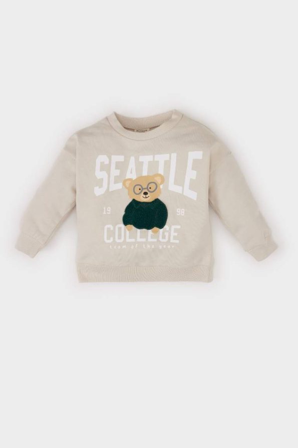 Boys' Printed Crew Neck Sweatshirt
