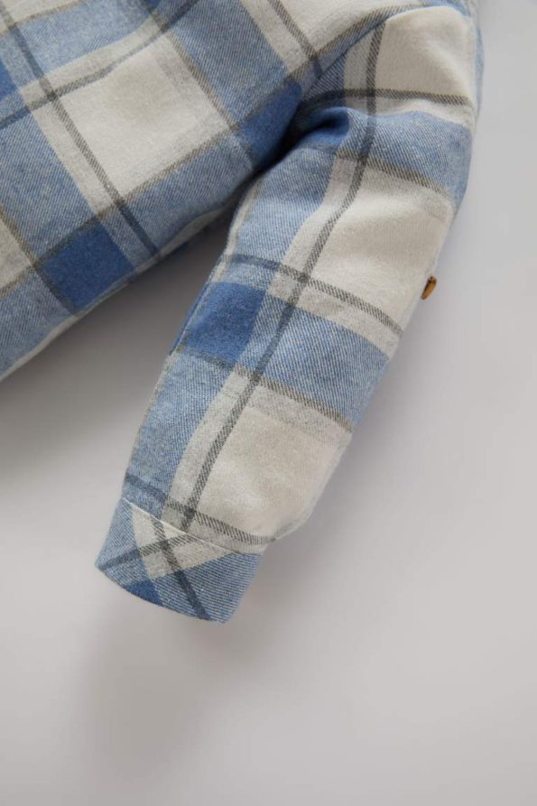 Boys' Checkered Flannel Long Sleeve Shirt
