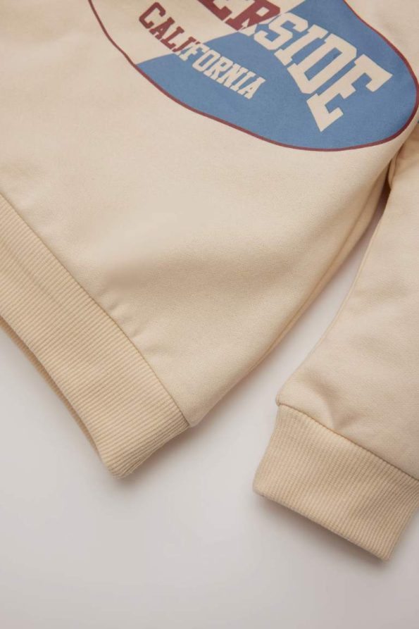 Boys' 2-Piece Set with Printed Sweatshirt and Elastic Waist Sweatpants