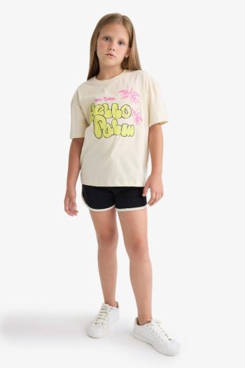 Girls' Relax Fit Crew Neck Short Sleeve T-Shirt