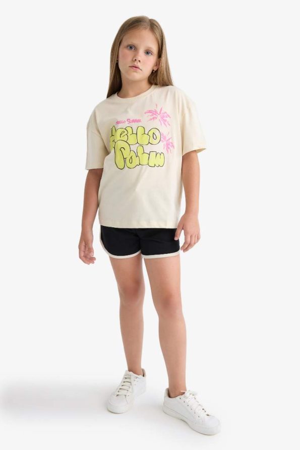 Girls' Relax Fit Crew Neck Short Sleeve T-Shirt