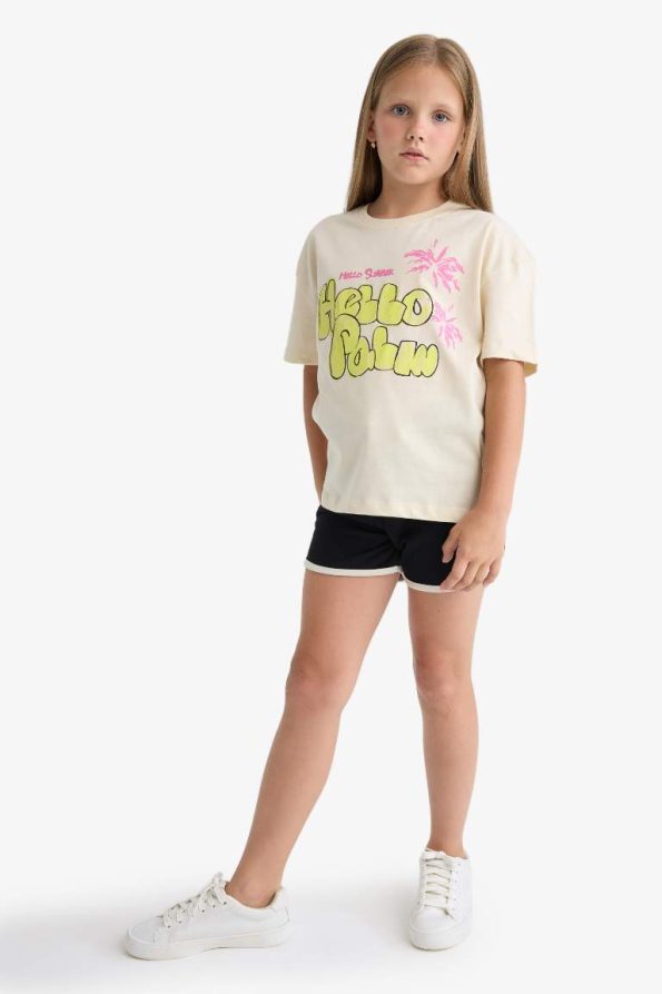 Girls' Relax Fit Crew Neck Short Sleeve T-Shirt