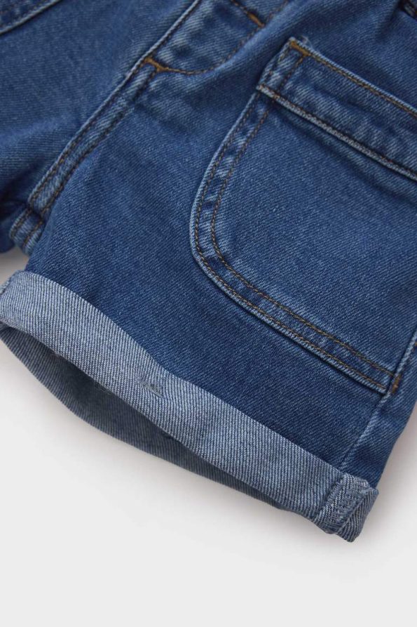 Girls' Paperbag Denim Shorts