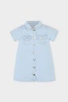 Girls' Short Sleeve Summer Denim Dress