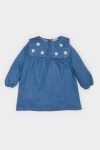 Embroidered Long Sleeve Denim Dress for Baby Girls