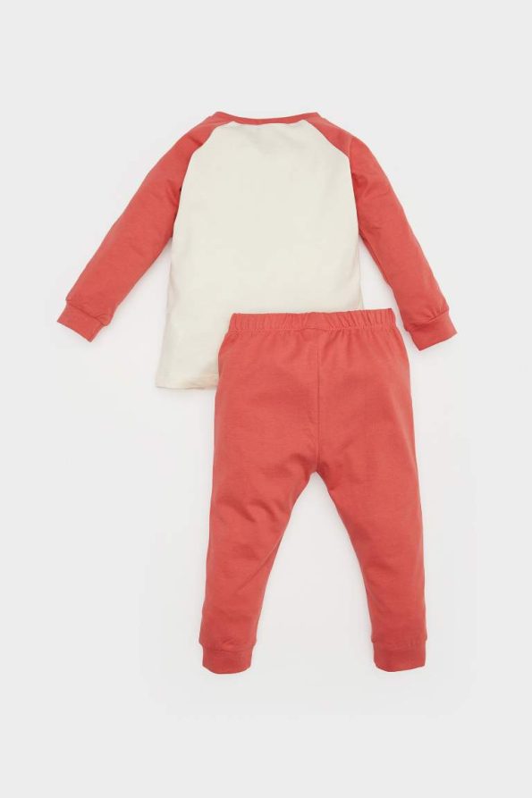 Boys' Long Sleeve Pajama Set with Vehicle Print