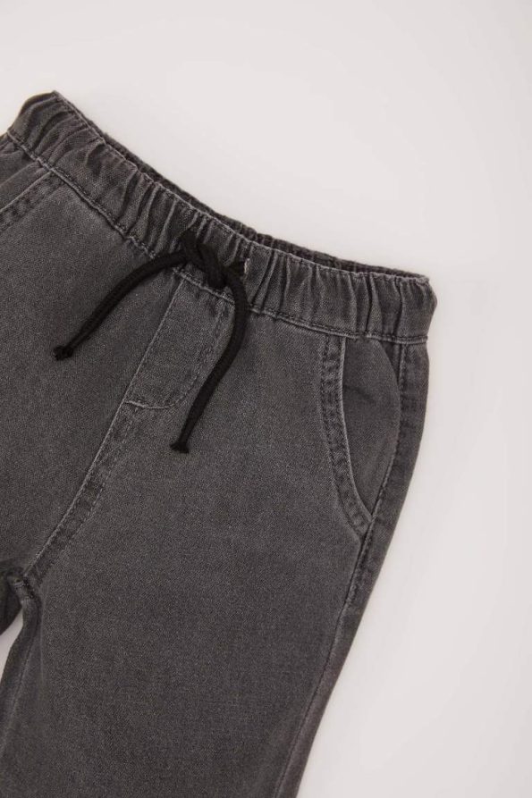 Boys' Elastic Waist Printed Jean Pants