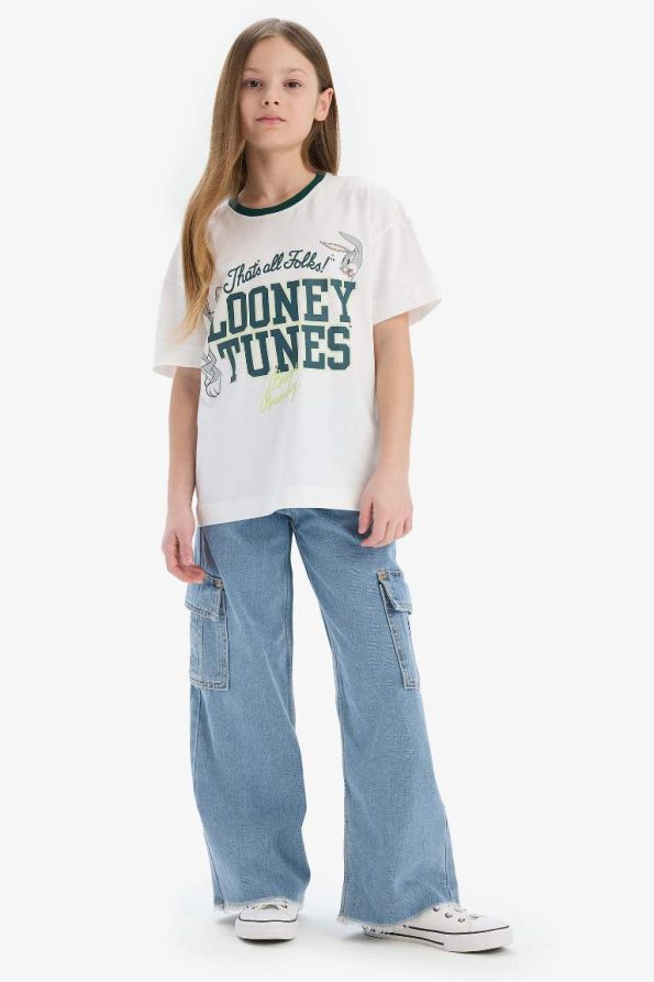 Girls' Looney Tunes Oversized Short Sleeve T-Shirt
