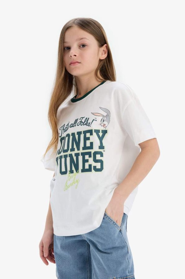 Girls' Looney Tunes Oversized Short Sleeve T-Shirt