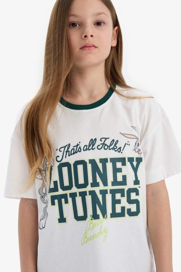 Girls' Looney Tunes Oversized Short Sleeve T-Shirt