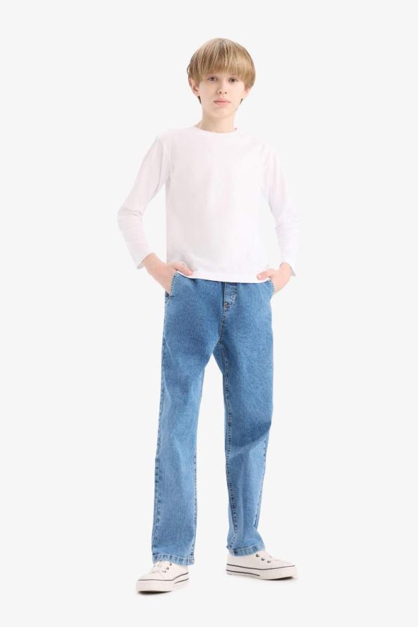 Boys' Straight Fit Stretch Waistband Jeans