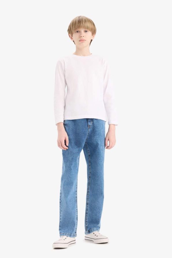Boys' Straight Fit Stretch Waistband Jeans