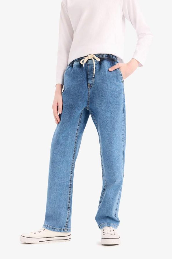 Boys' Straight Fit Stretch Waistband Jeans