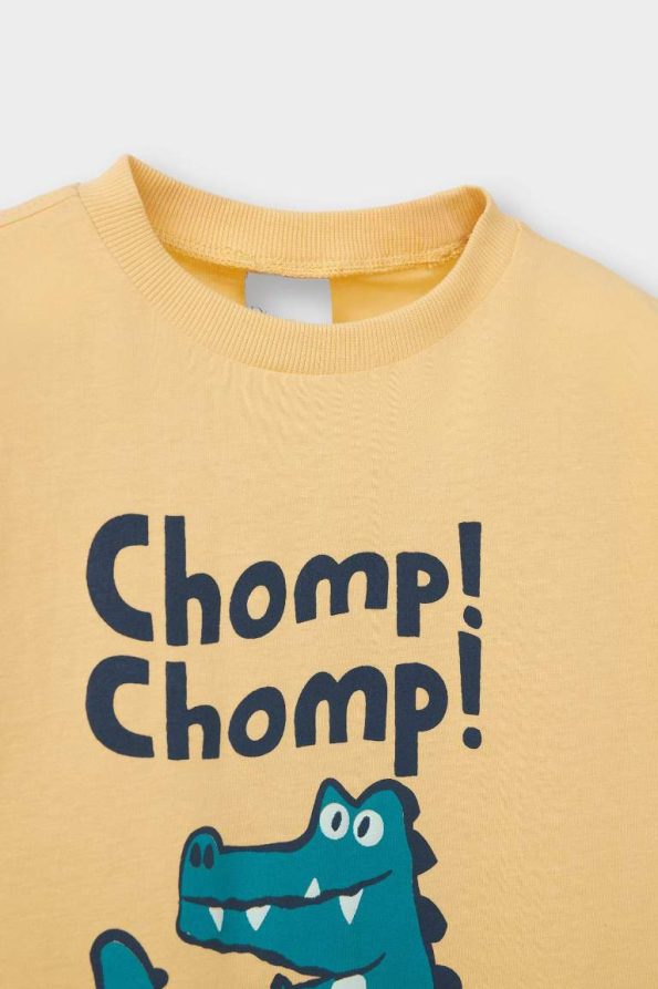 Boys' Short Sleeve Printed Crew Neck T-Shirt