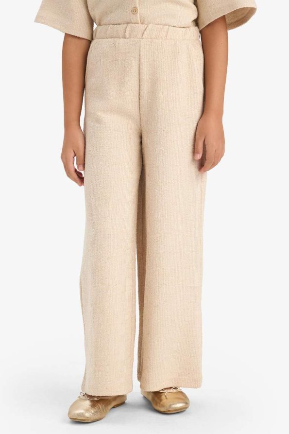 Girls' Wide Leg Elastic Waist Pants
