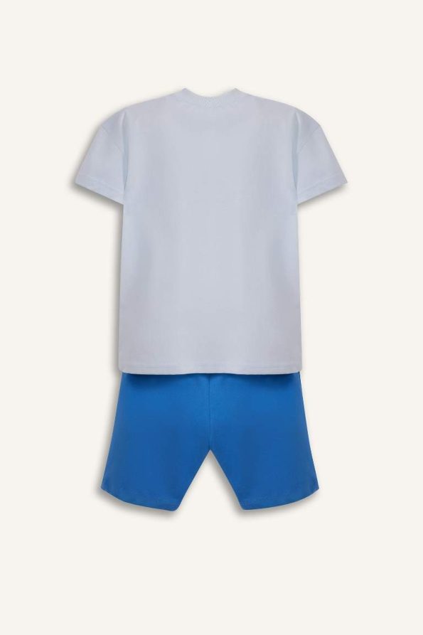 Boys' 2-Piece Printed Short Sleeve T-Shirt and Elastic Waist Shorts Set