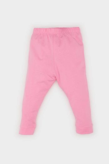 Girls' Printed Long Sleeve Pajama Set with Elastic Waist Pants