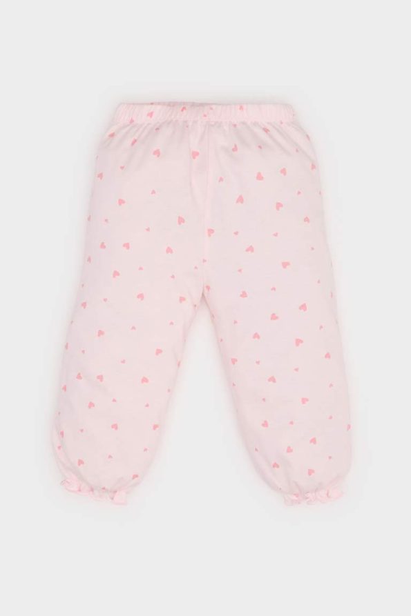 Girls' Disney Princess Pajama Set with Short Sleeve Top and Long Pants