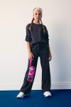 Girls' Elastic Waist Wide Leg Sweatpants