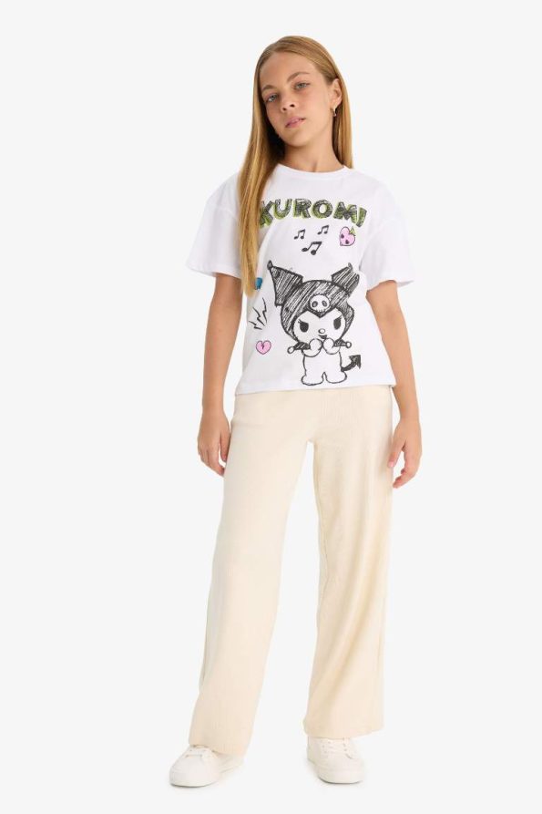 Girls' Elastic Waist Wide Leg Sweatpants