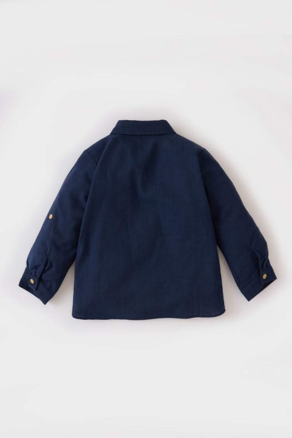 Boys' Long Sleeve Crew Neck Poplin Shirt