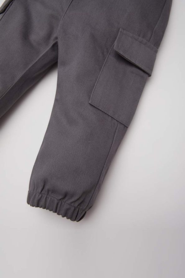 Boys' Elastic Waist Pocket Gabardine Pants