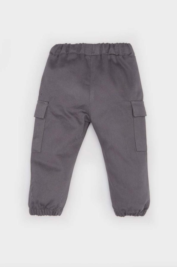 Boys' Elastic Waist Pocket Gabardine Pants