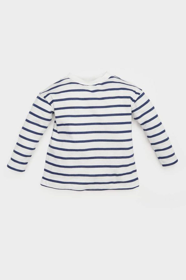Boys' 2-Piece Striped Long Sleeve T-Shirt and Overalls Set
