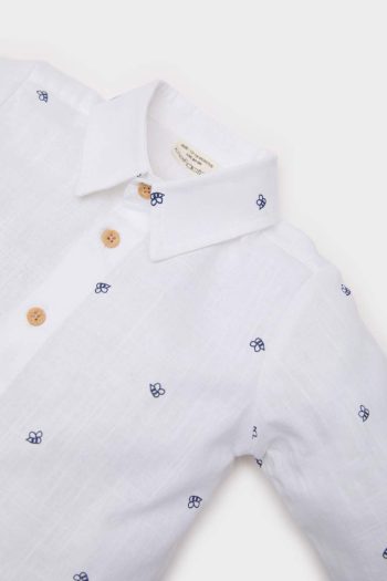 Boys' Printed Flannel Long Sleeve Shirt