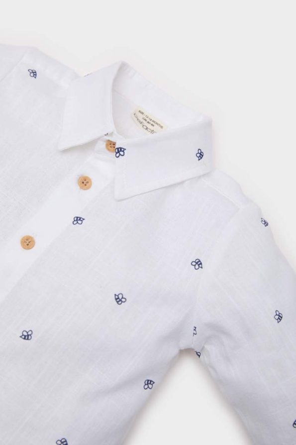 Boys' Printed Flannel Long Sleeve Shirt