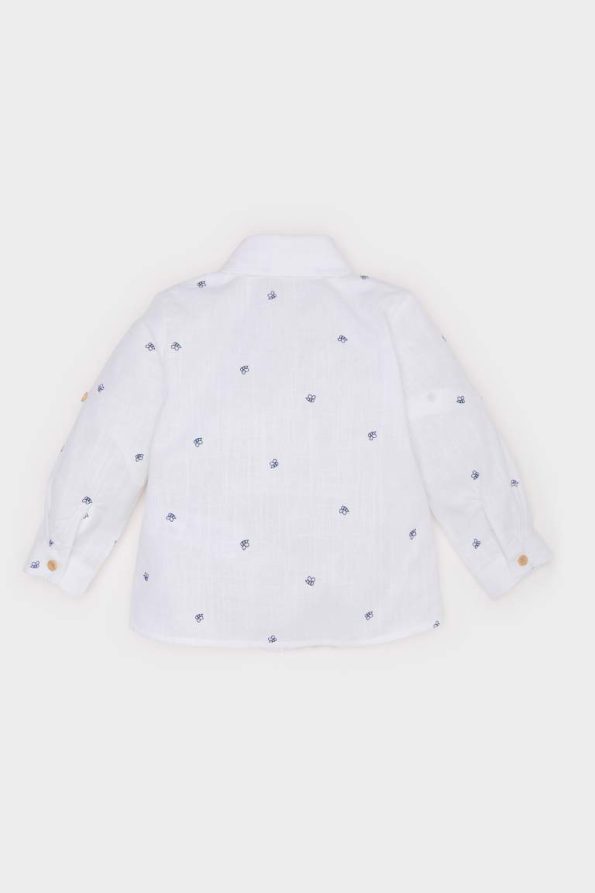 Boys' Printed Flannel Long Sleeve Shirt