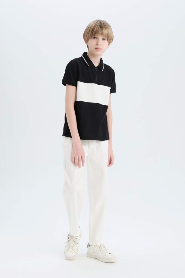 Boys' Carrot Fit Gabardine Trousers