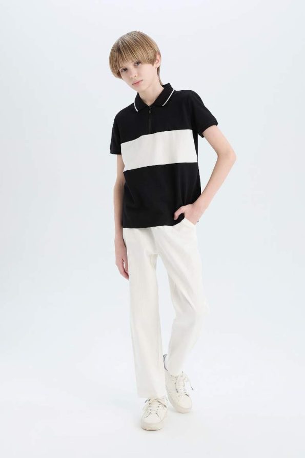 Boys' Carrot Fit Gabardine Trousers
