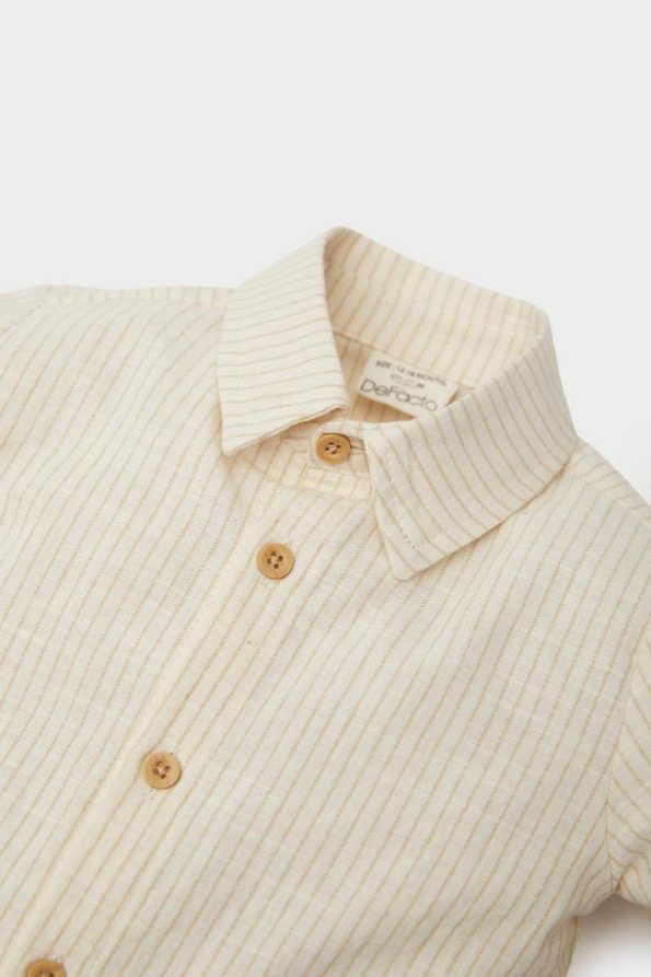 Boys' Striped Long Sleeve Shirt and Pants Set