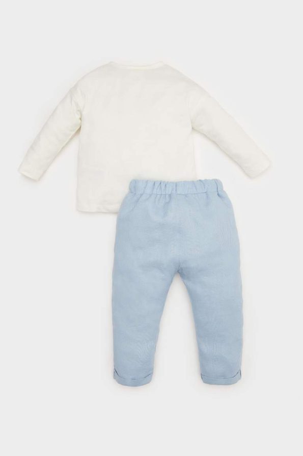 Boys' 2-Piece Set Long Sleeve T-Shirt with Elastic Waist Sweatpants