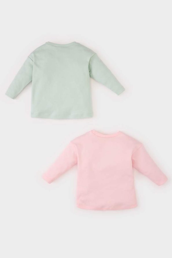 Baby Girl Newborn Printed Long Sleeve T-Shirt Set