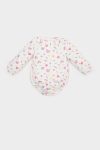 Baby Girl Newborn Rainbow Print Waffle Long Sleeve Bodysuit