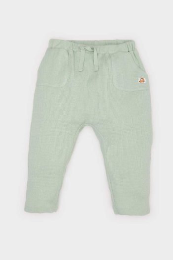 Boys' Waffle Jogger Pants with Printed Label