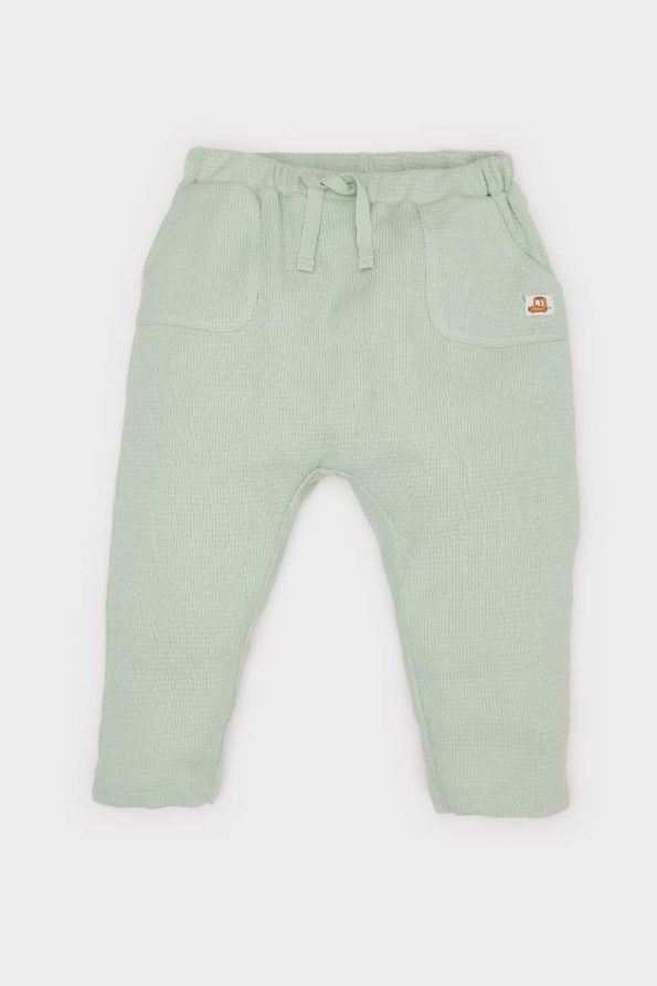 Boys' Waffle Jogger Pants with Printed Label