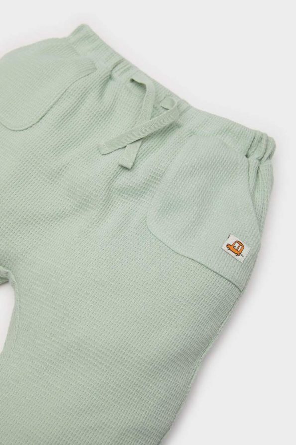 Boys' Waffle Jogger Pants with Printed Label