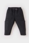 Unisex Cargo Fit Elastic Waist Straight Leg Gabardine Pants