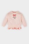 Girls' Soft-Fleece Printed Crew Neck Sweatshirt