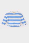 Girls' Striped Crew Neck Sweatshirt