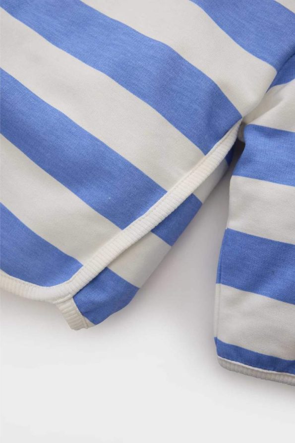 Girls' Striped Crew Neck Sweatshirt
