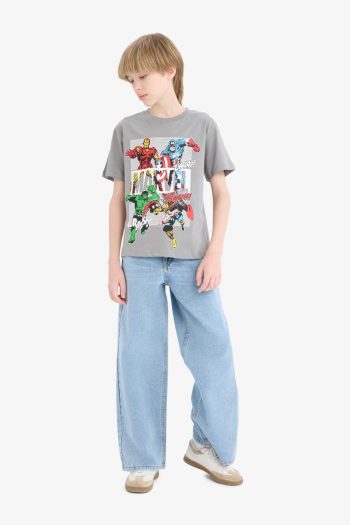 Boys' Marvel Comics Crew Neck Short Sleeve T-Shirt