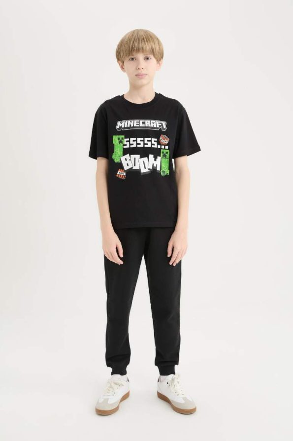 Boys' Minecraft Crew Neck Short Sleeve T-Shirt